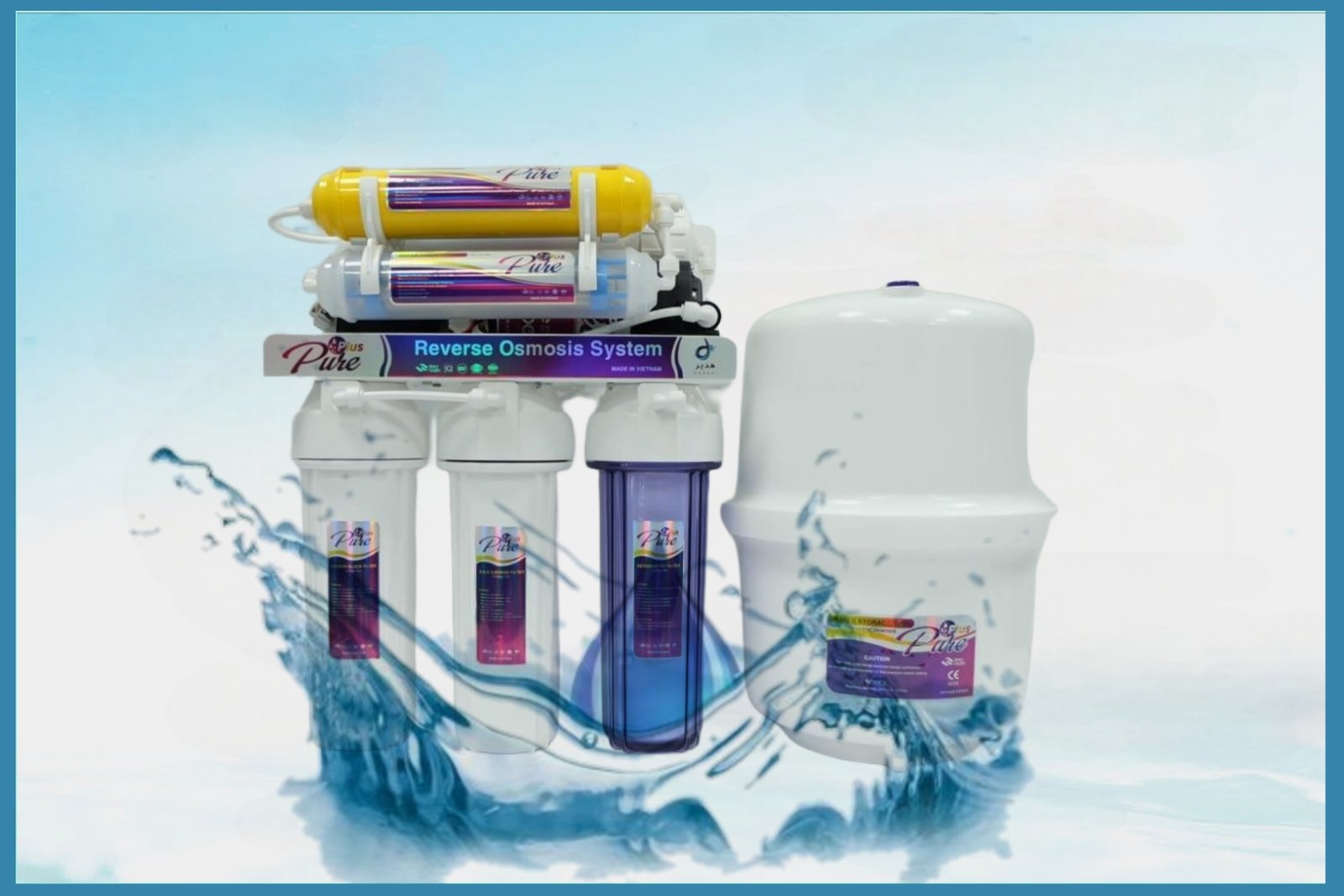 فلتر تحلية 7 مراحل  من التطور فيتنامي الوردي من "Aqua Plus"تجاوز حدود النقاء، لماء ليس فقط طاهرًا، بل مُعاد هيكلته حيويًا، يقدم لك ترطيبًا لا مثيل له ويدعم رفاهيتك القصوى.
